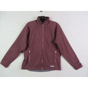 REI Women‎ Jacket Size Large Red Fleece Porlartec Full Zip Mock Neck Long Sleeve